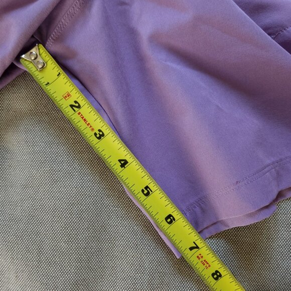 Fabletics The Fundamental II Short, Lined, Medium, 7" Inseam, Purple - Picture 4 of 7